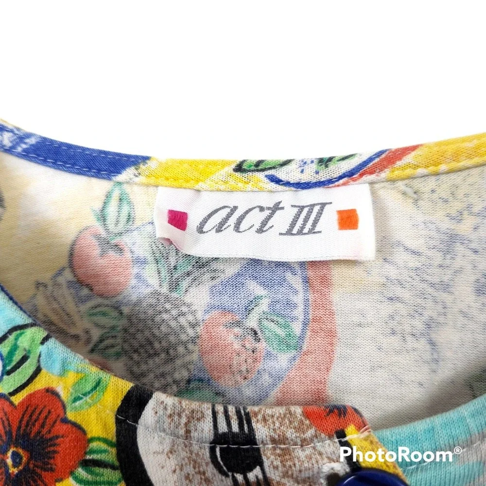 Vintage Act III Button Front Hawaiian Novelty Shirt - Picture 2 of 6